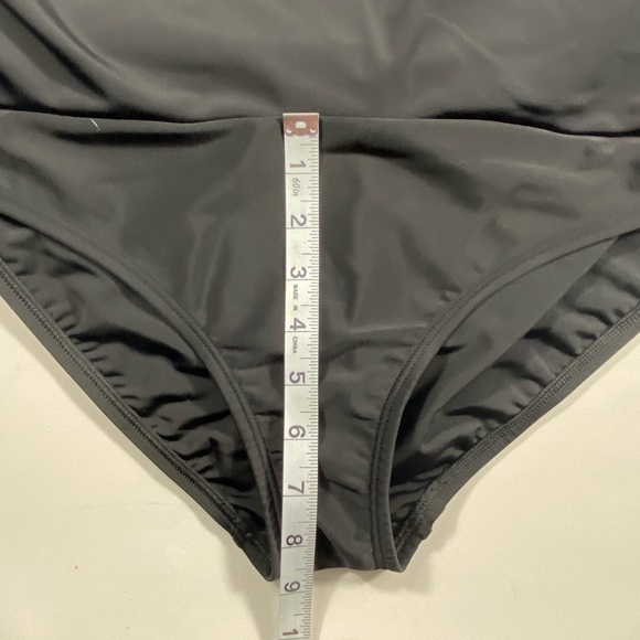 Shade & Shore Womens L (12-14) Black Full Coverage Elastic Waist Swim Skirt NWT - Picture 12 of 13